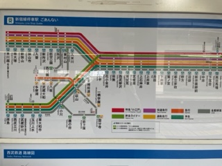 西武新宿線路線図