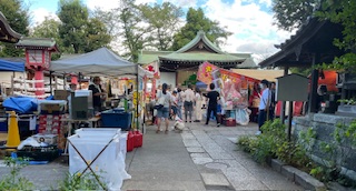 お祭りの縁日