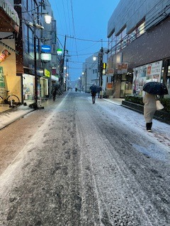 2月5日東京杉並区の雪